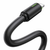 USAMS Kabel USB-C/Lightning 1m SJ732 czarny/black YU Series SJ735USB01 (US-SJ735)