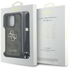 Original Case IPHONE 16 PRO MAX Guess 4G Big Logo Cord Stap Crossbody brown