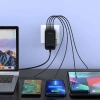 Choetech PD6028 EU / US / AUS / UK Reiseadapter 2x USB-C 2x USB-A 100W - Schwarz