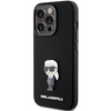 Etui Karl Lagerfeld Silicone Ikonik Metal Pin na iPhone 15 Pro - czarne