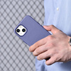 iCarer Case Leather pokrowiec etui z naturalnej skóry do iPhone 14 jasnofioletowy (WMI14220705-LP) (kompatybilne z MagSafe)