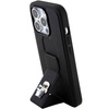 Karl Lagerfeld Gripstand Saffiano Karl&amp;Choupette Pins case for iPhone 15 Pro - black