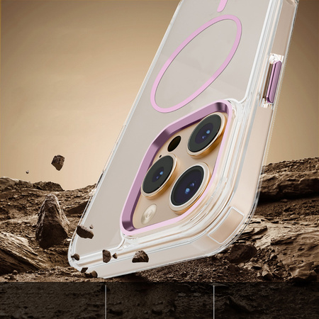 Nakładka Clear Thin Mag do iPhone 15 6,1" różowa