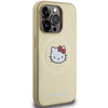 Etui Hello Kitty Leather Kitty Head MagSafe na iPhone 15 Pro - złote