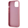 Etui Karl Lagerfeld Wrinkled Metal Signature na iPhone 15 - różowe