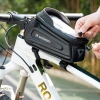 Wozinsky Fahrradtasche für den Rahmen, gepanzert, mit Handytasche, 1,7 l - schwarz