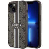 Guess GUHMP14SP4RPSW iPhone 14 6.1" brown/brown hardcase 4G Printed Stripes MagSafe