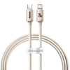 Baseus kabel Crystal Shine USB-C - Lightning 1,2 m 20W różowy