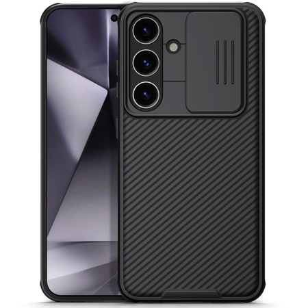 Etui Nillkin CamShield Pro pancerne z osłona na aparat do Samsung Galaxy S24+ - czarne