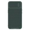 Nillkin Textured S Case etui iPhone 14 Pro Max pancerny pokrowiec z osłoną na aparat ciemnozielone