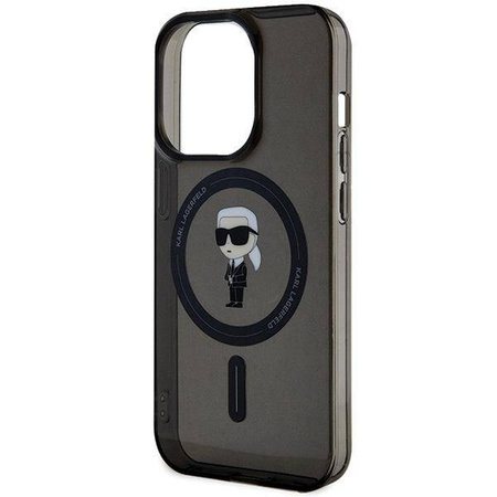 Karl Lagerfeld nakładka do iPhone 14 Pro Max 6,7&quot; KLHMP14XHFCKNOK czarna HC MAGSAFE IML IKONIK