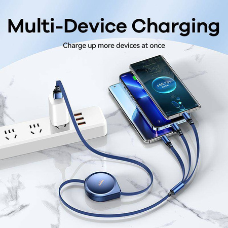 KABEL REMAX DRIP SERIES 15W 3IN1 USB-C/MICRO/LIGHTNING RC-C018 SILVER