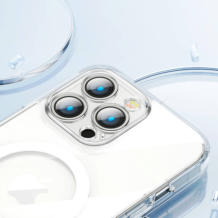Joyroom 14D Magnetic Case magnetyczne etui do iPhone 14 Pro Max kompatybilne z MagSafe przezroczysty (JR-14D8)