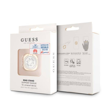 Etui Guess Ring stand GURSEQGBK złoto-czarny /gold & black 4G