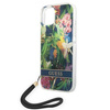 Oryginalne Etui IPHONE 14 PLUS Guess Hardcase Flower Strap (GUOHCP14MHFLSB) niebieskie