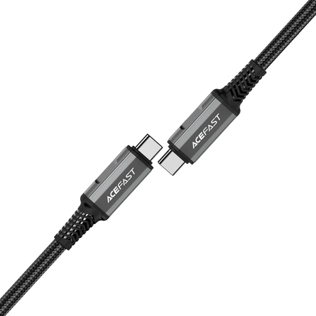 Acefast C1-09 USB-C / USB-C USB4 PD3.1 Kabel 5A 1m - grau-schwarz