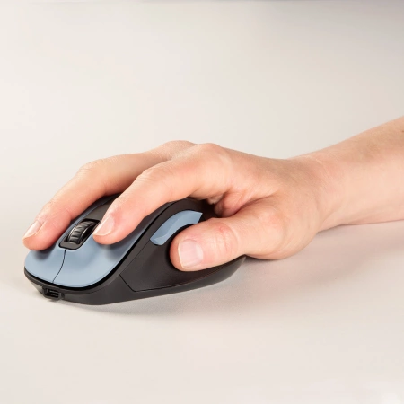 Mysz bezprzewodowa Hama MW-500 V2 z akumulatorem - jasnoniebieska