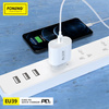 Foneng Ładowarka sieciowa EU39 - Typ C - PD 20W 3A z kablem Typ C na Lightning biała