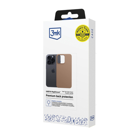 Apple iPhone 15 Pro - 3mk Hardy MagSilicone Dark Gold