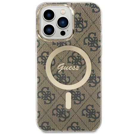 Guess GUHMP14XH4STW iPhone 14 Pro Max 6.7" Braun/Braun Hardcase 4G MagSafe