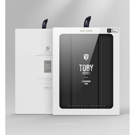 Etui SAMSUNG GALAXY TAB S8 ULTRA 14.6 X900 / X906 Dux Ducis Toby Portfel z Klapką Książkowe Skóra Ekologiczna czarne
