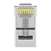 Wtyczka modułowa RJ45 CAT6 UTP Vention IDDR0-100 przezroczysta 100 szt.