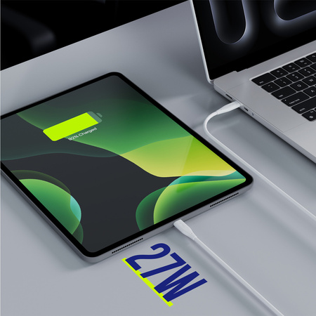 Allity kabel AUC-02 USB-C - Lightning 1,0 m 27W biały