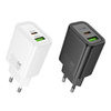 HOCO ładowarka sieciowa USB A + Typ C PD QC3.0 3A 20W N61 czarna