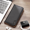 Dux Ducis Hivo Leather Flip Cover Genuine Leather Wallet for Cards and Documents iPhone 14 Pro Max Black