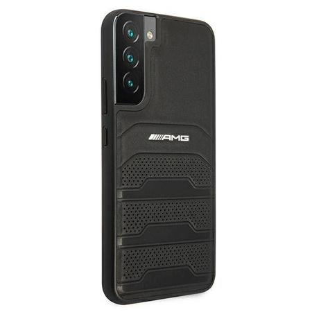 AMG AMHCS22MGSEBK S22 + S906 black / black hardcase Leather Debossed Lines