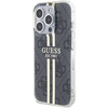Oryginalne Etui GUESS Hardcase GUHCP15LH4PSEGK do iPhone 15 Pro (4G Gold  Stripe / czarny)