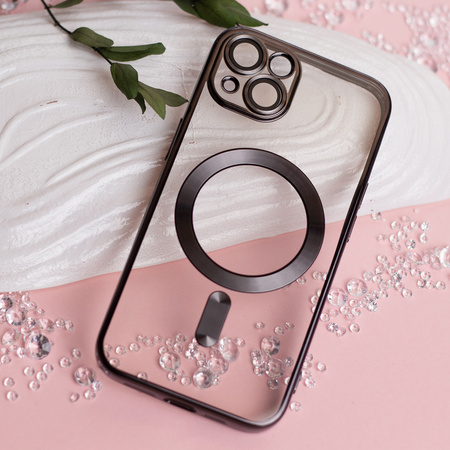 Nakładka Color Chrome Mag do iPhone 17 Air 6,6" czarna