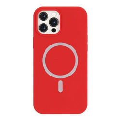 Mercury MagSafe Silicone iPhone 12 ProMax 6.7" czerwony/red