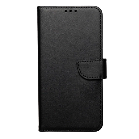 Leather Wallet Case Motorola Edge 40 Neo Black