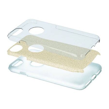 Nakładka Glitter 3w1 do iPhone 11 Pro Max złota
