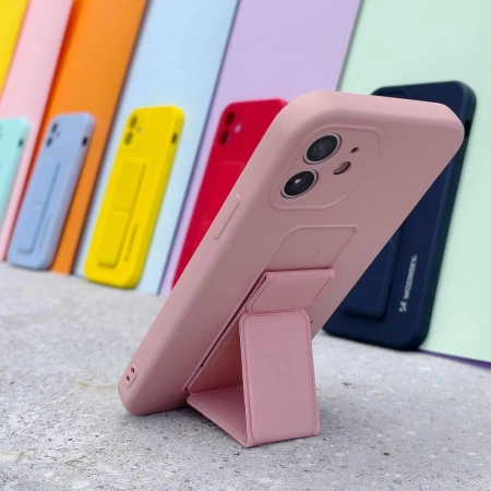 Wozinsky Kickstand Case Silikon Ständer Cover für Xiaomi Redmi Note 11 Pro schwarz