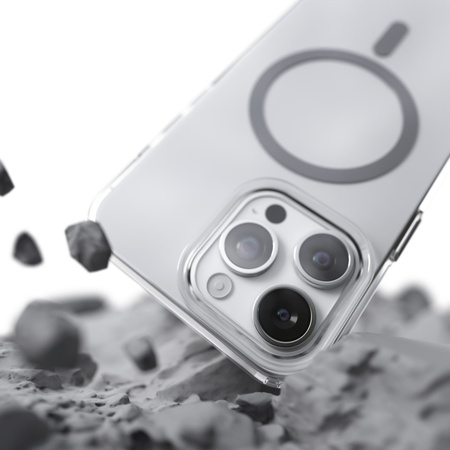 Nakładka Etteri Color Mag do iPhone 15 Pro 6,1" szara