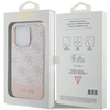 Original Case APPLE IPHONE 15 PRO Guess Hardcase 4G Stripe Collection (GUHCP15LG4GLPI) pink