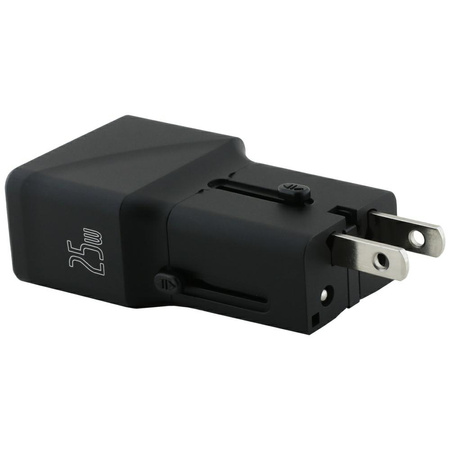 Ładowarka sieciowa TUMI Travel Adapter   25W USB-C / USB-A + Kabel USB-C/USB-C czarny