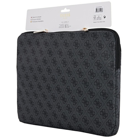 Guess 4G Zipper Pocket Triangle Logo Sleeve - Etui na notebooka 14" (czarny)