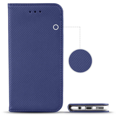 Etui Smart Magnet do Samsung S24 FE granatowy