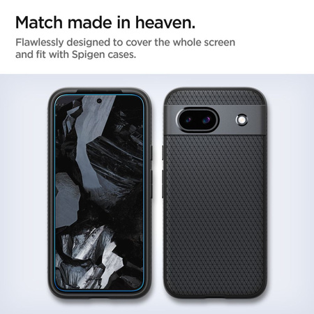 Spigen ALM Glas.tR gehärtetes Glas für Google Pixel 8A - 2 Stk.