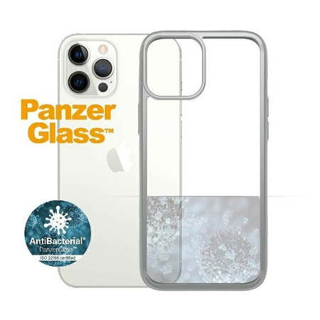 Case IPHONE 12 PRO MAX PanzerGlass ClearCase Satin Silver AB