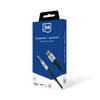 Kabel 3mk AUX minijack 3.5 mm / USB-C - srebrny