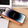 Nillkin Qin Leder Pro Hülle iPhone 14 Pro Max Kamera Cover Holster Cover Flip Case Braun