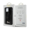 Guess nakładka do iPhone 12 / 12 Pro 6,1&quot; GUHCP12MPSFDGSK HC SEQUIN SCRIPT METAL czarna