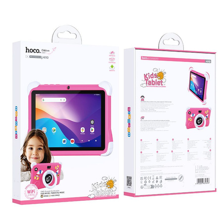 HOCO tablet dla dzieci 3GB / 32GB HD Android 14 HI10 różowy