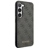 Guess 4G Metal Gold Logo Hülle für Samsung Galaxy S24+ - Schwarz