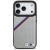 BMW M Tricolor Metal Logo MagSafe Case für iPhone 17 Pro – Grau