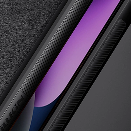 Nillkin CamShield Leather S Case iPhone 14 Plus Hülle mit Kameraabdeckung grün